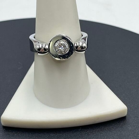 Speidel‎ China Stainless Steel Cubic Zirconia Ring Sz 9.25 - Picture 2 of 10